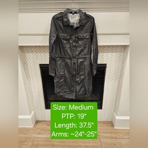 Gap LS Roll-Tab Shirt Dress, EUC, Size Medium